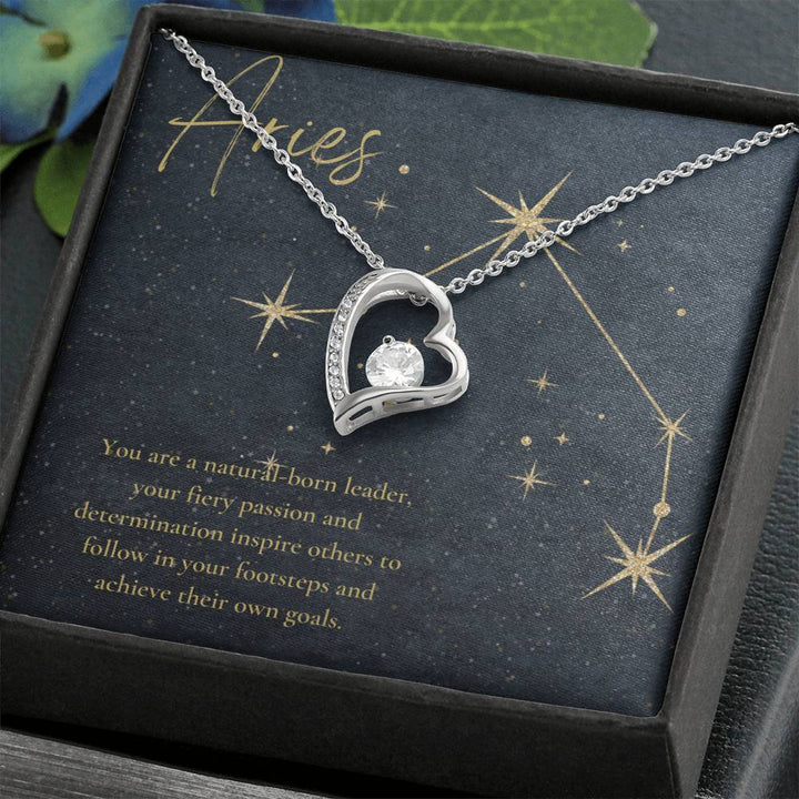 Aries | You are a natural-born leader, your fiery passion and determination inspire others to follow in your footsteps and achieve their own goals. - Forever Love Necklace