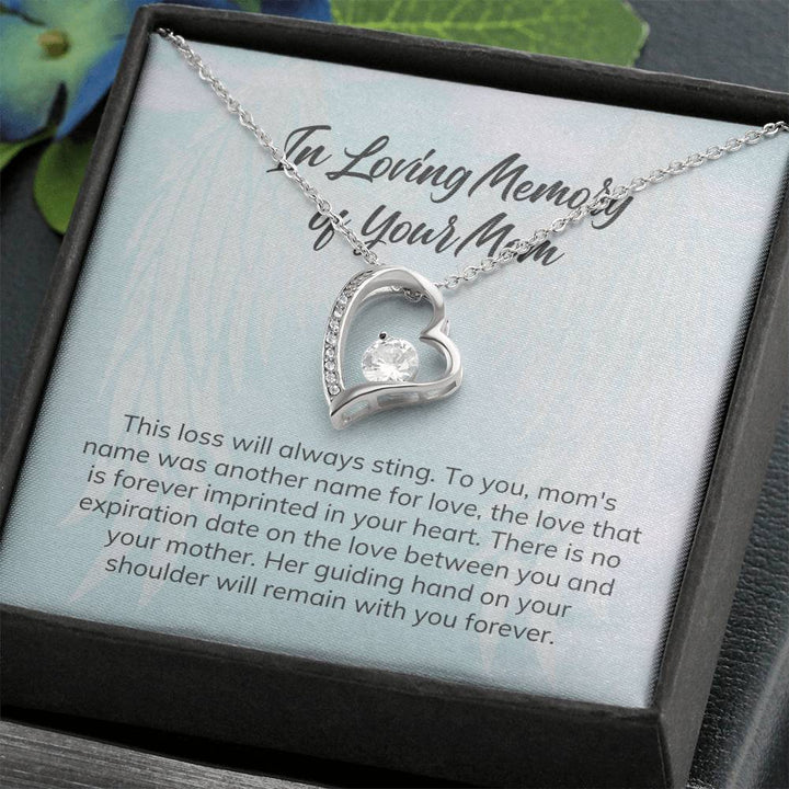 In Loving Memory of Your Mom | Her guiding hand on your shoulder will remain with you forever - Forever Love Necklace