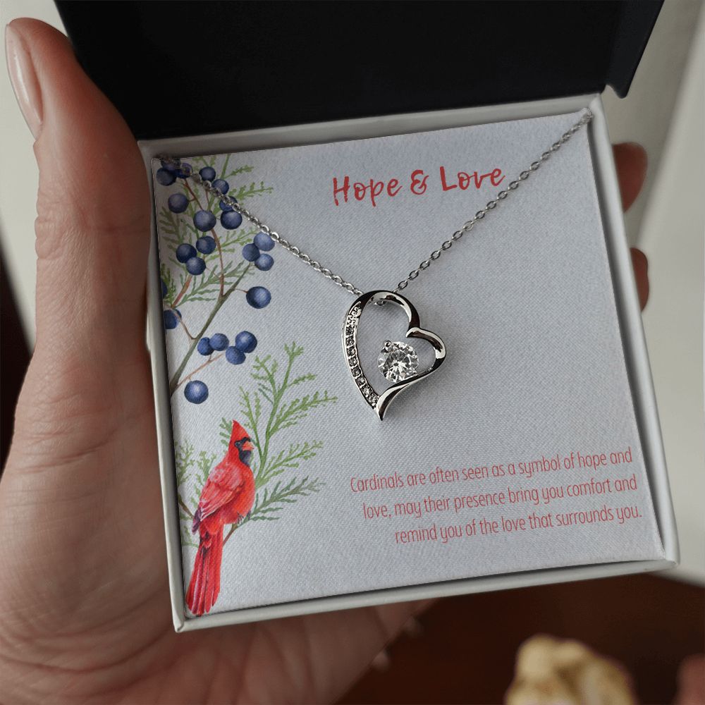 Hope & Love | Cardinals are often seen as a symbol of hope and love - Forever Love Necklace