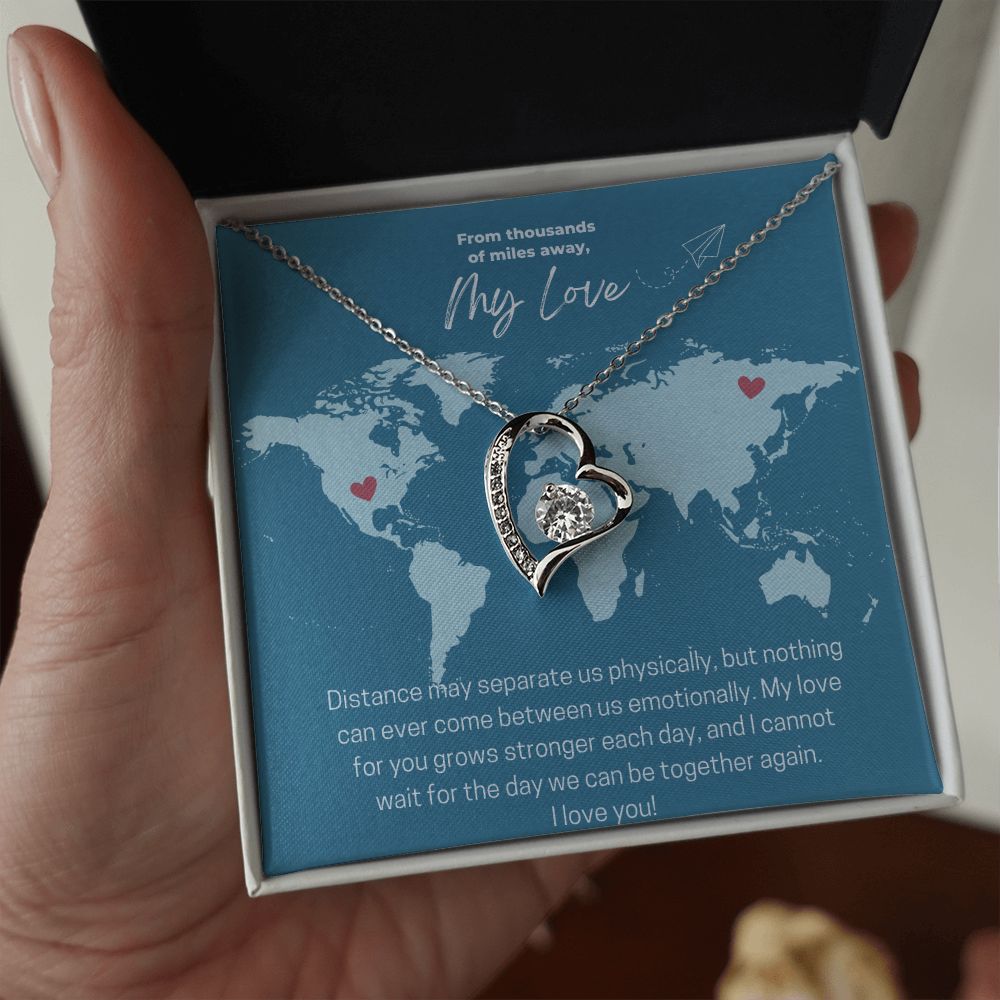 My Love | From Thousands of Miles Away - Forever Love Necklace