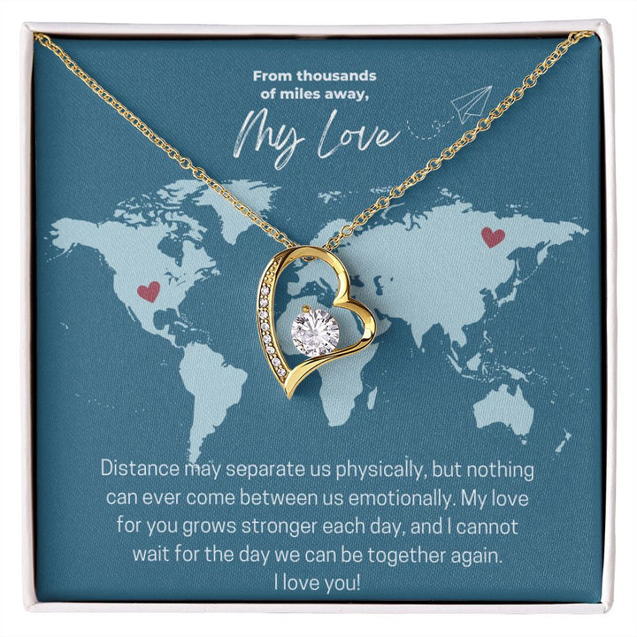 My Love | From Thousands of Miles Away - Forever Love Necklace