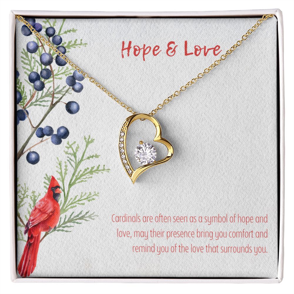 Hope & Love | Cardinals are often seen as a symbol of hope and love - Forever Love Necklace