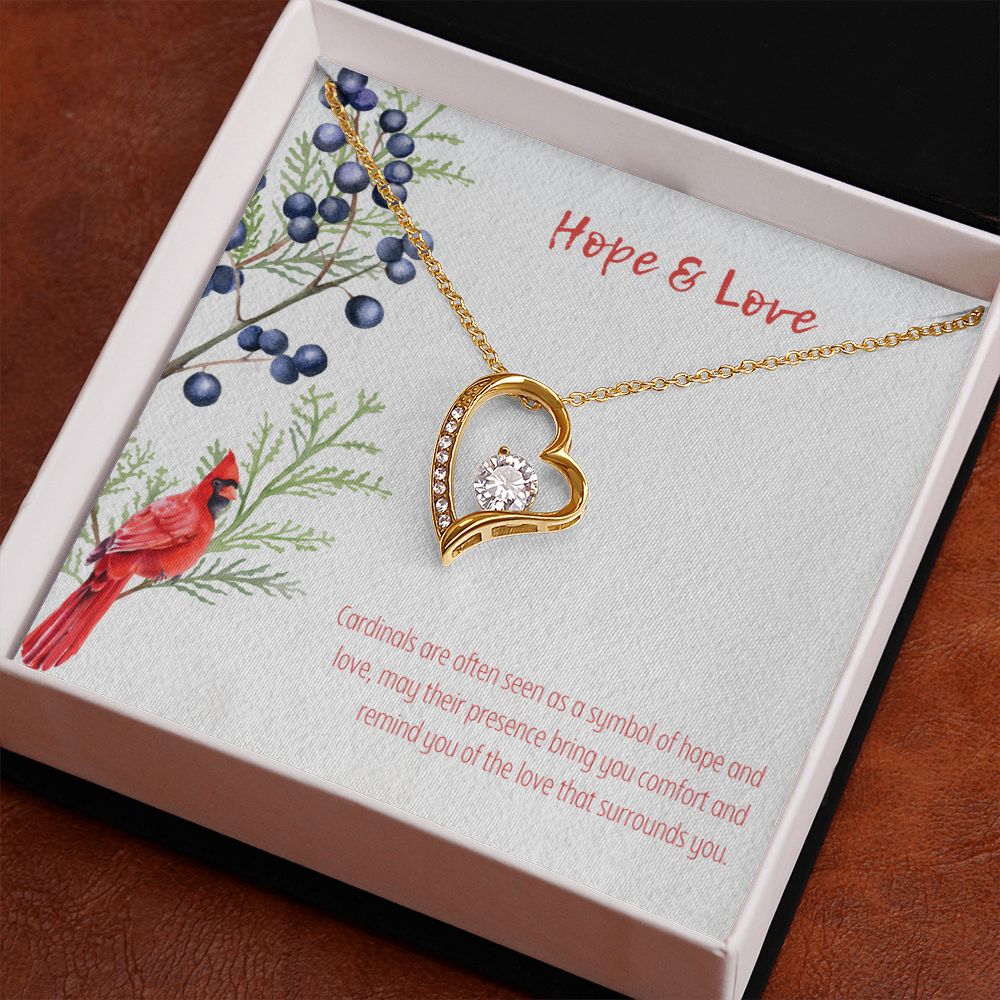 Hope & Love | Cardinals are often seen as a symbol of hope and love - Forever Love Necklace