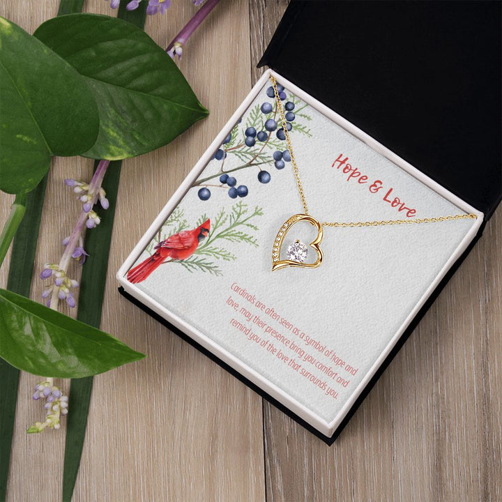 Hope & Love | Cardinals are often seen as a symbol of hope and love - Forever Love Necklace