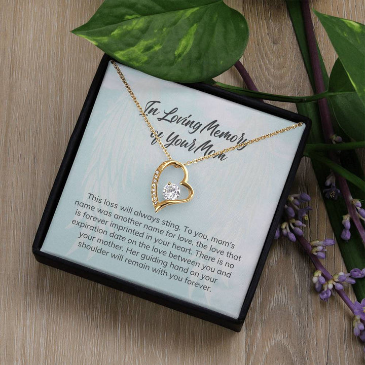 In Loving Memory of Your Mom | Her guiding hand on your shoulder will remain with you forever - Forever Love Necklace