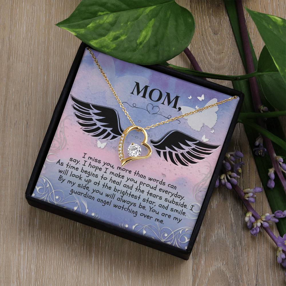 Mom | I miss you more than words can say. I hope  I make you proud everyday. - Forever Love Necklace