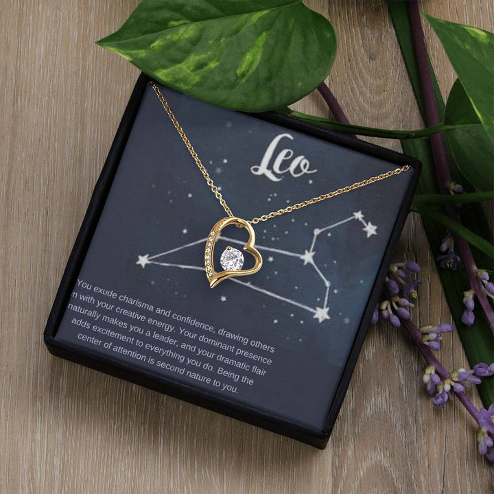 Leo | You exude charisma and confidence, drawing others in with your creative energy - Forever Love Necklace