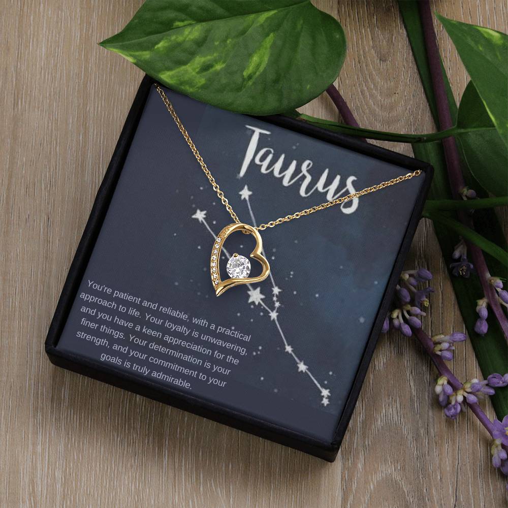 Taurus | You're patient and reliable, with a practical approach to life - Forever Love Necklace