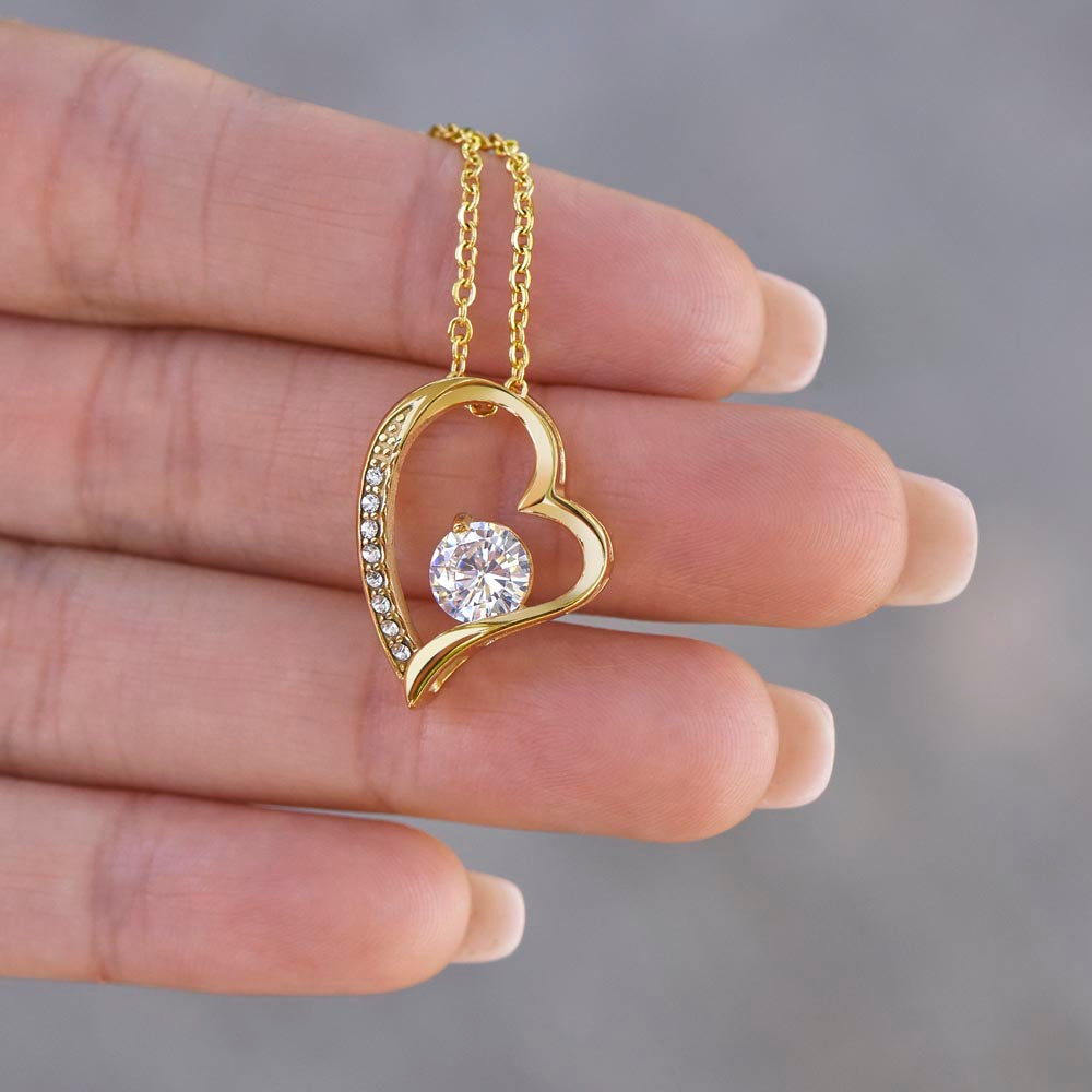 Daughter | Although we are miles apart, know that my heart is always with you! - Forever Love Necklace