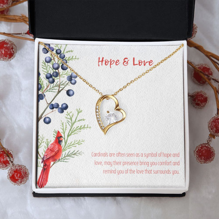 Hope & Love | Cardinals are often seen as a symbol of hope and love - Forever Love Necklace