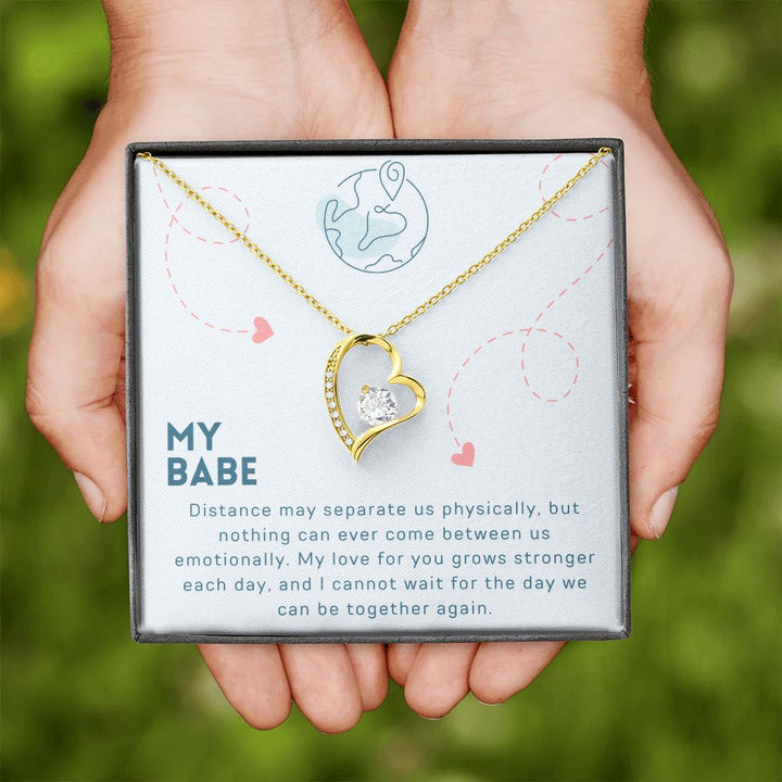 My Babe | I cannot wait for the day we can be together again - Forever Love Necklace