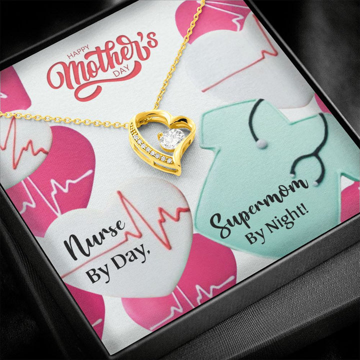 Happy Mother's Day | Nurse By Day, Supermom By Night! - Forever Love Necklace