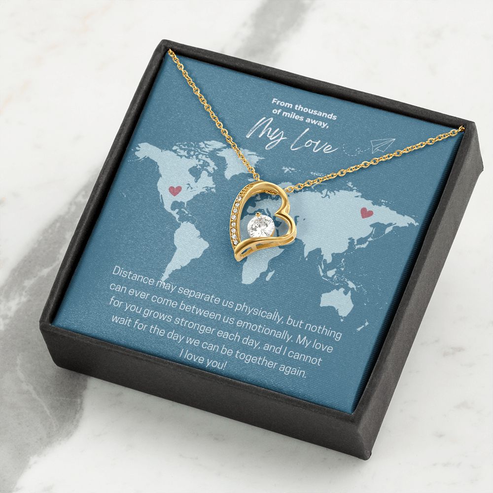 My Love | From Thousands of Miles Away - Forever Love Necklace