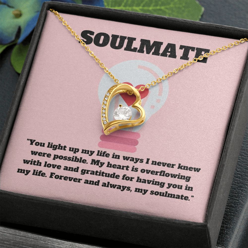 Soulmate | You light up my life in wats I never knew were possible - Forever Love Necklace