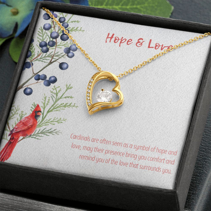 Hope & Love | Cardinals are often seen as a symbol of hope and love - Forever Love Necklace