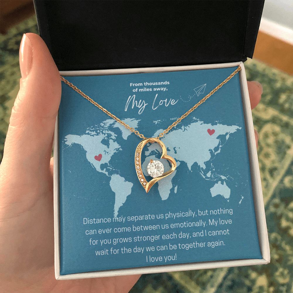 My Love | From Thousands of Miles Away - Forever Love Necklace