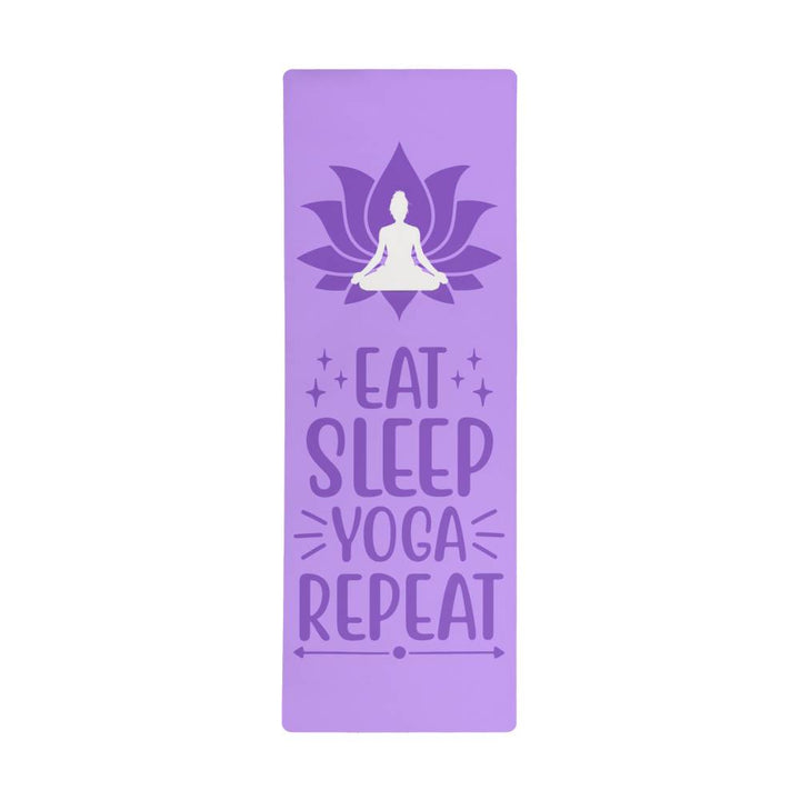 Eat, Sleep, YOGA, Repeat - Rubber Yoga Mat