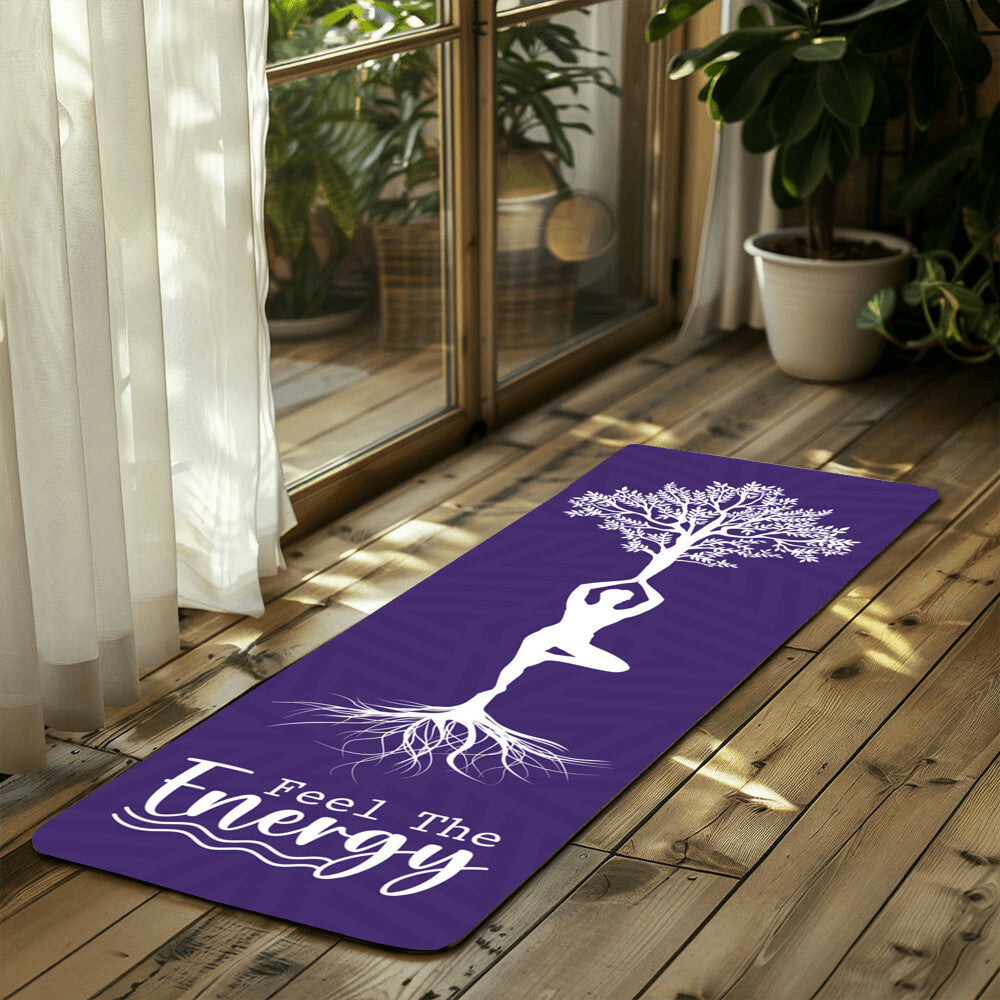 Feel The Energy - Rubber Yoga Mat