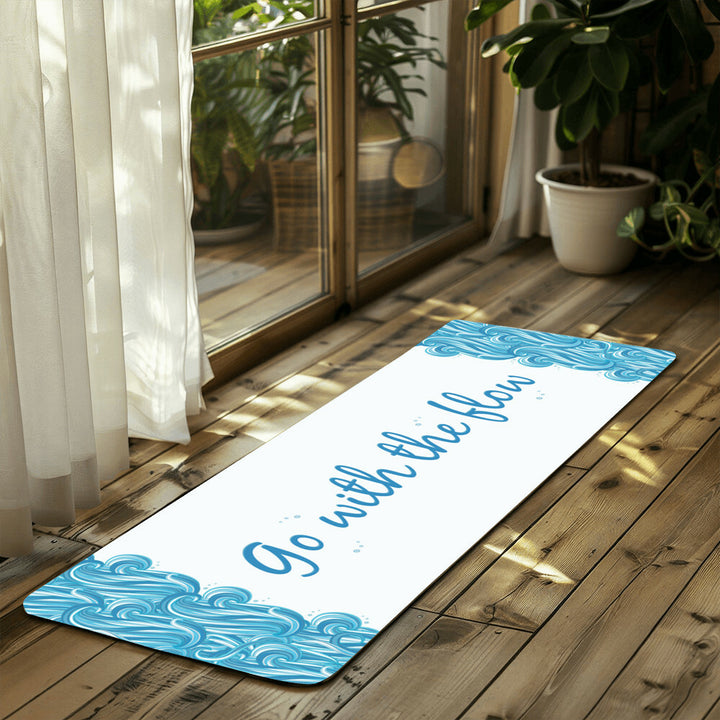 Go With The Flow - Rubber Yoga Mat