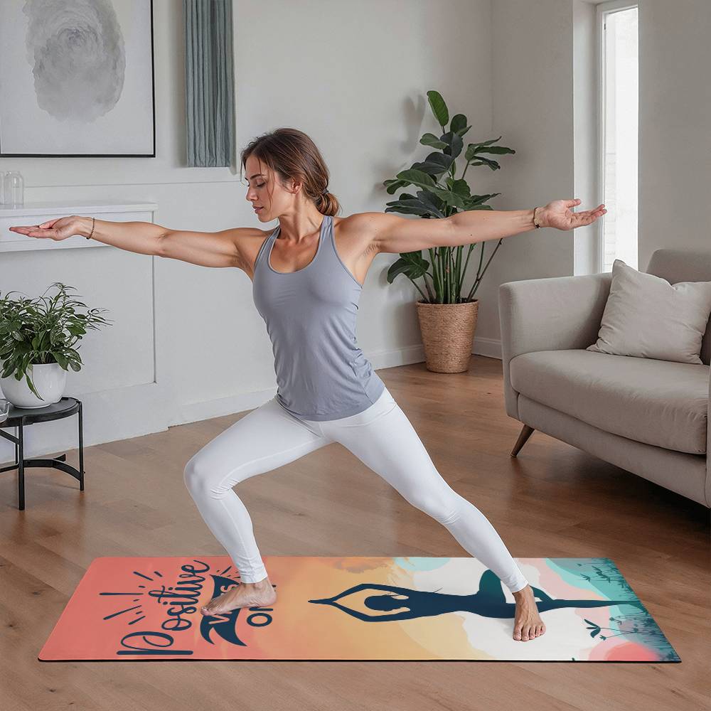 Positive Vibes Only - Rubber Yoga Mat