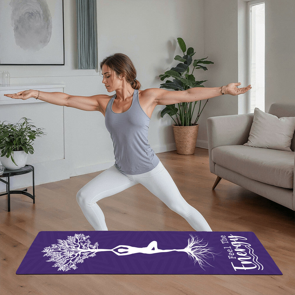 Feel The Energy - Rubber Yoga Mat