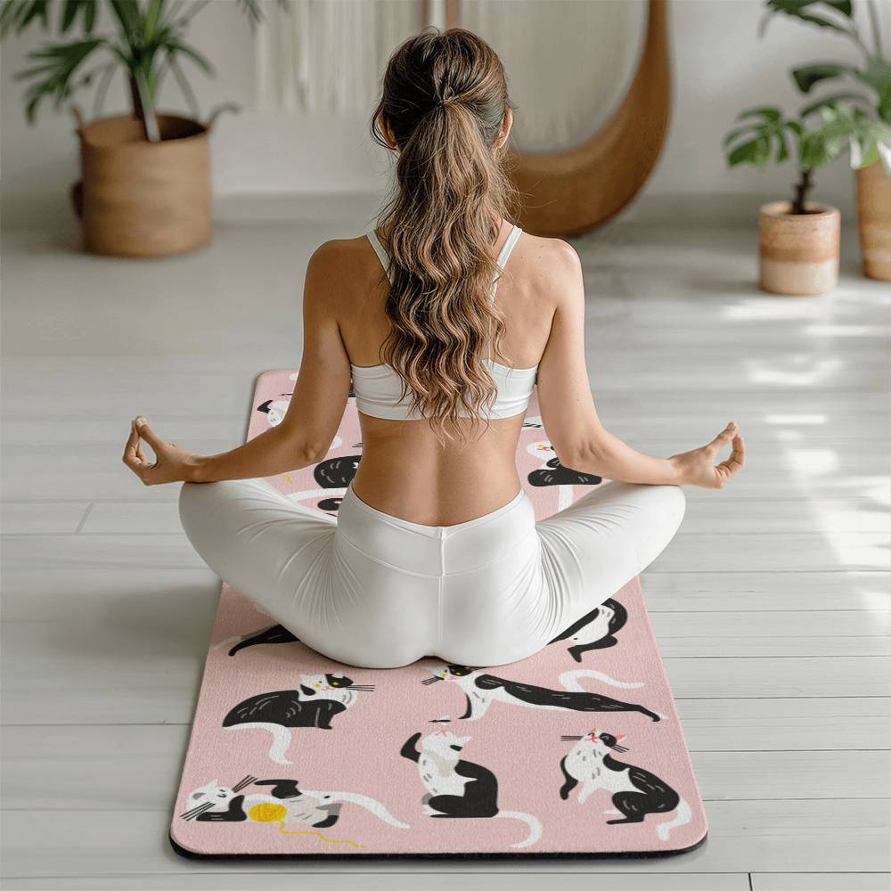 Best Cat Mom - Rubber Yoga Mat