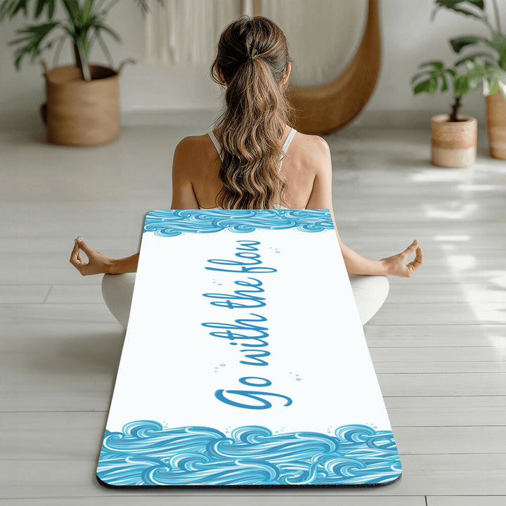 Go With The Flow - Rubber Yoga Mat