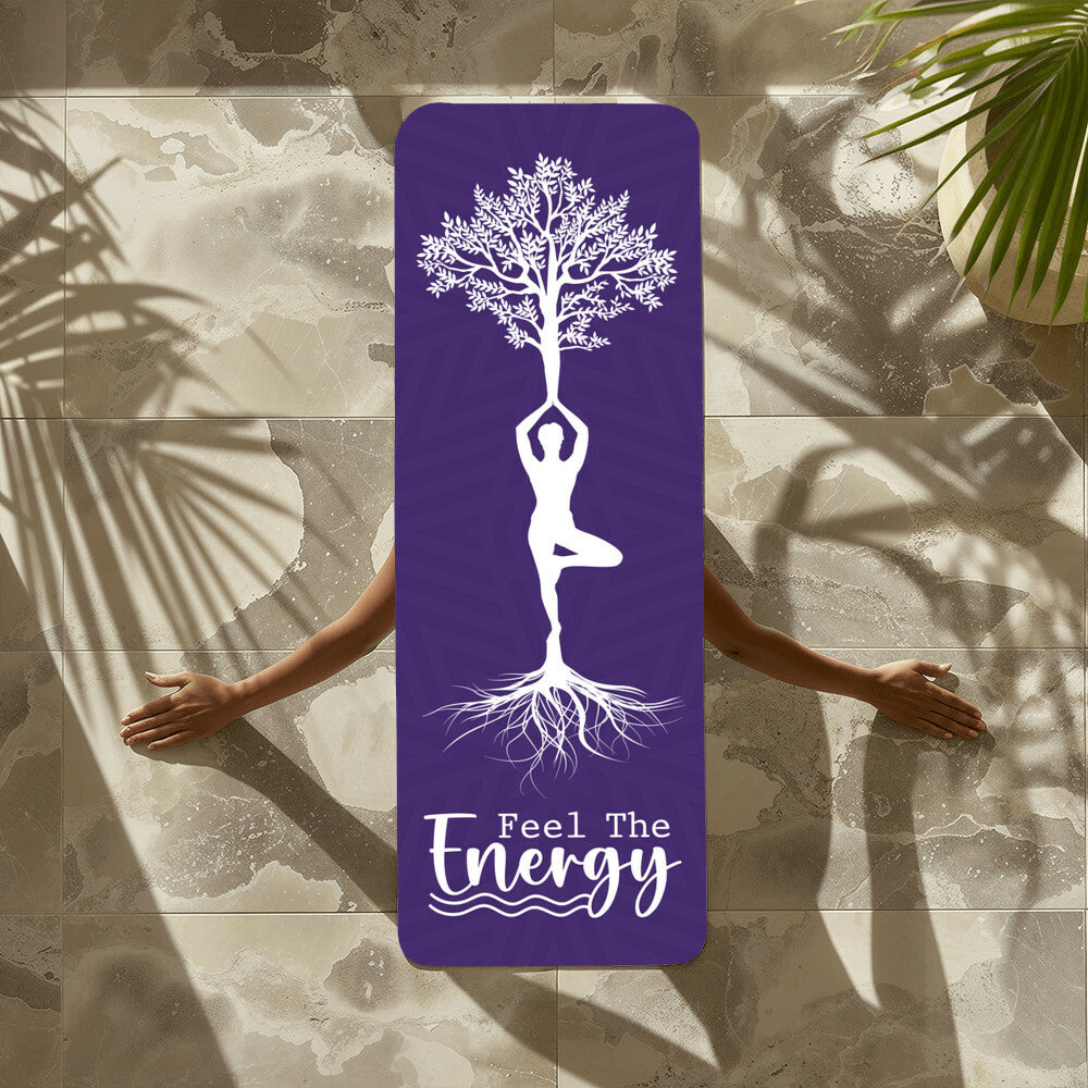 Feel The Energy - Rubber Yoga Mat