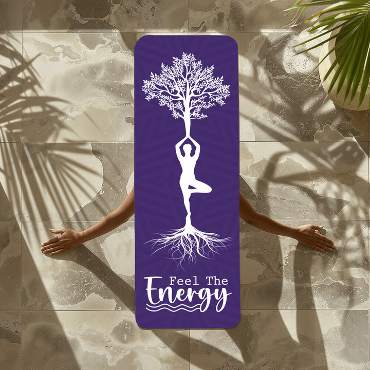 Feel The Energy - Rubber Yoga Mat