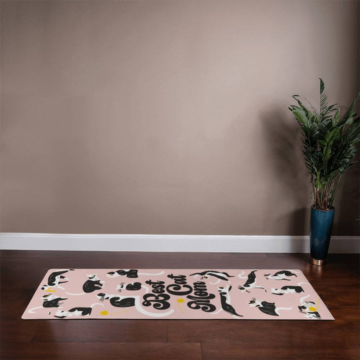 Best Cat Mom - Rubber Yoga Mat