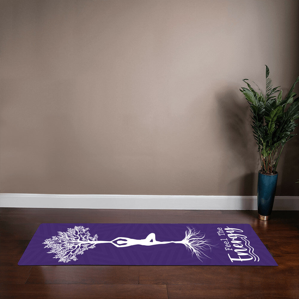 Feel The Energy - Rubber Yoga Mat