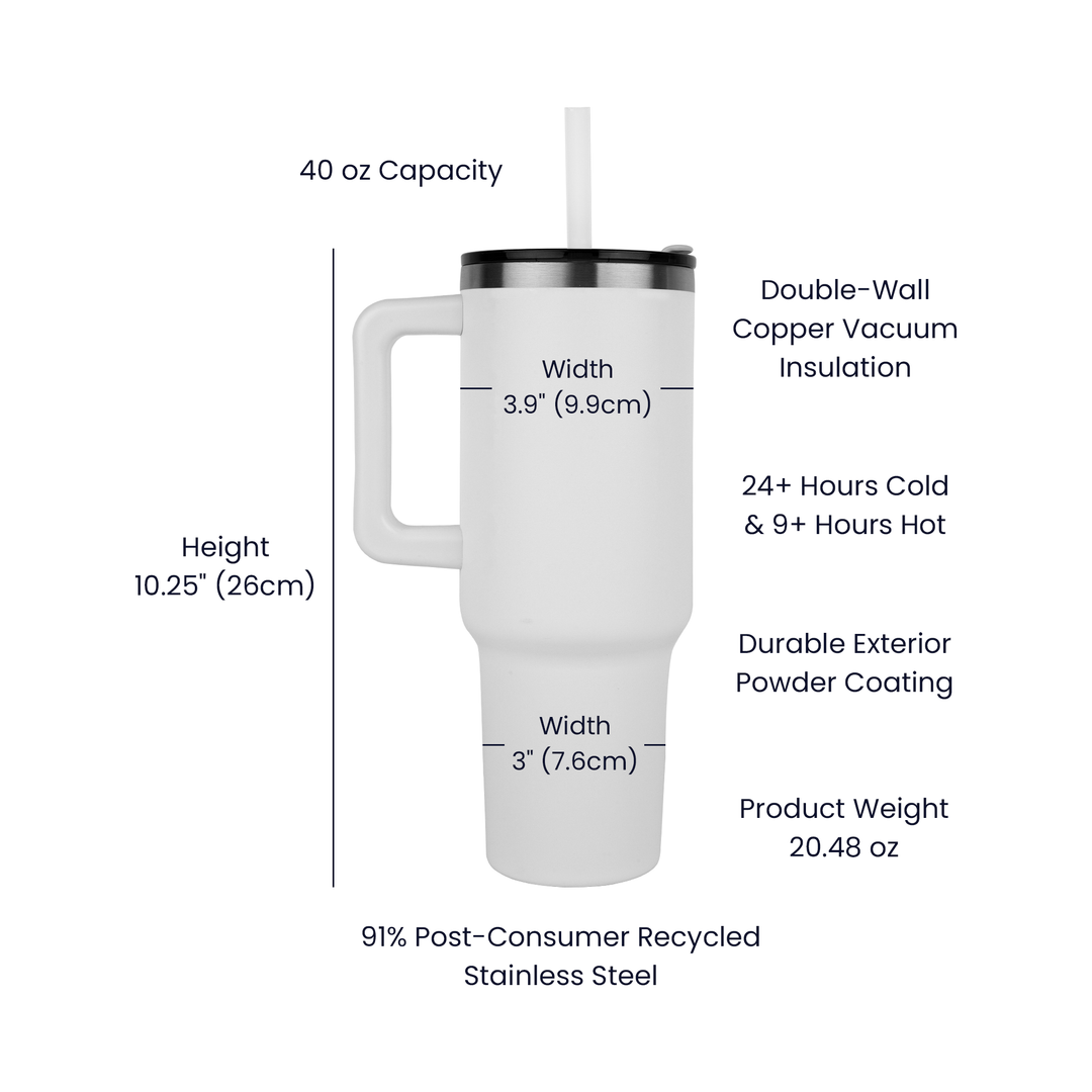 Coffee Gives me Teacher Powers - Pinnacle 40oz Tumbler