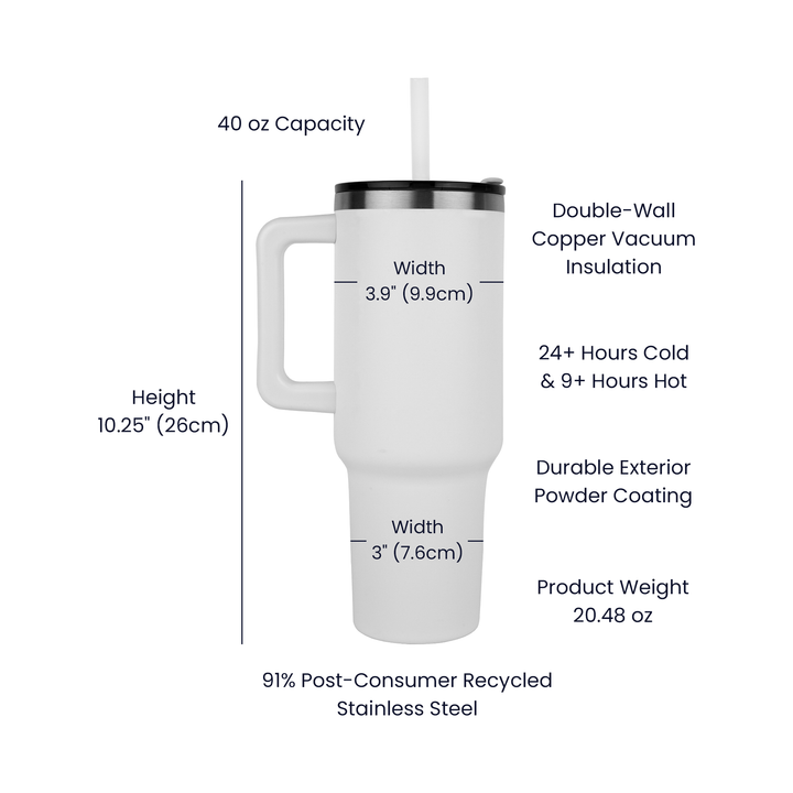 Coffee Gives me Teacher Powers - Pinnacle 40oz Tumbler