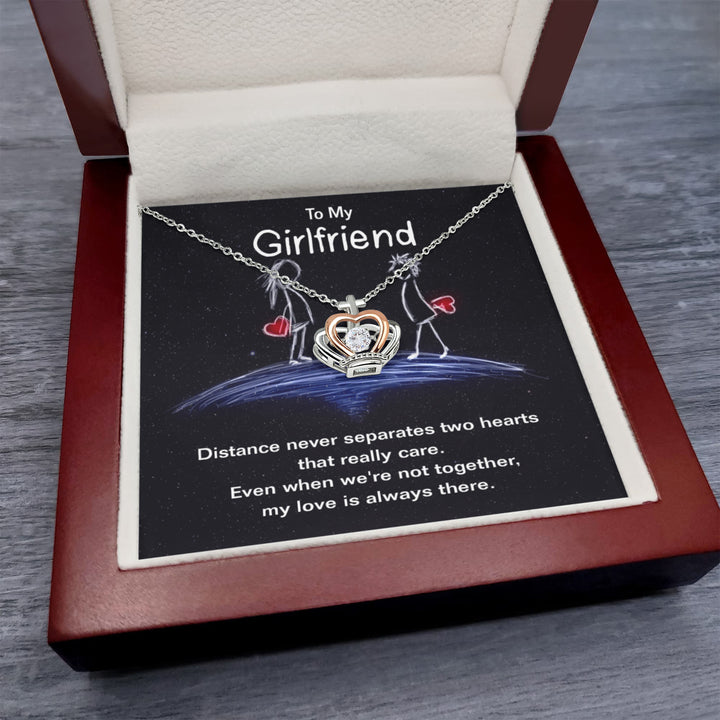 To My Girlfriend | My love is always there - Crown Pendant Necklace