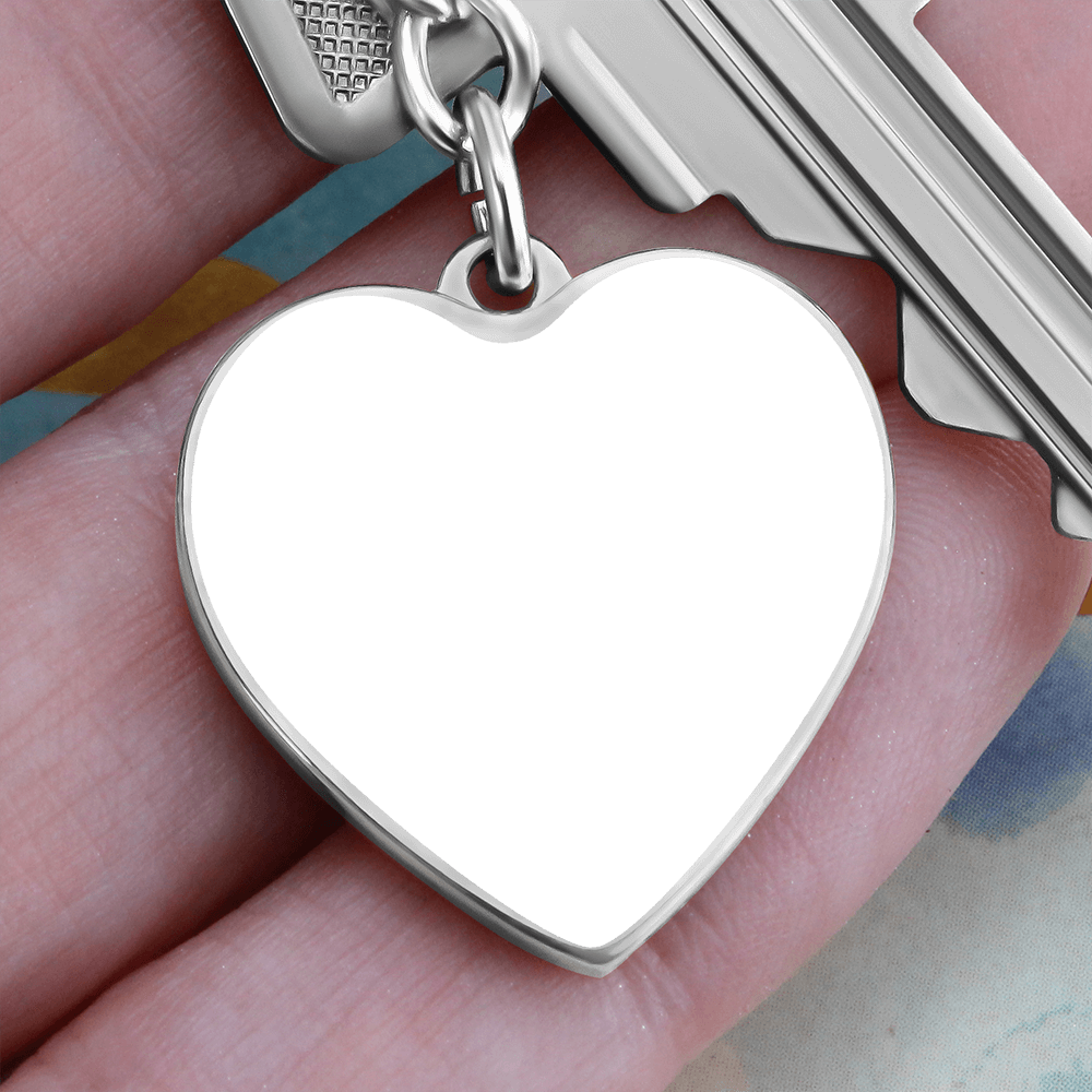 My Dear Wife | My Day starts and ends with you - Heart Keychain