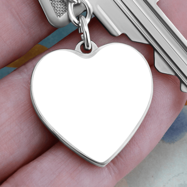 My Dear Wife | My Day starts and ends with you - Heart Keychain