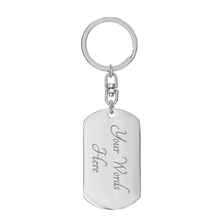 I can do all things through Christ who Strengthen Me - Dog Tag with Swivel Keychain