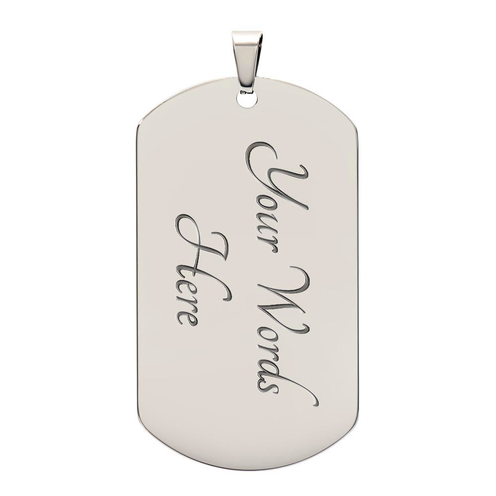 Motorcycle Dad - Dog Tag