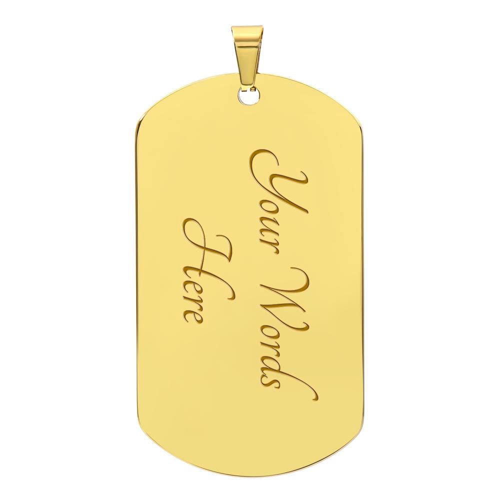 Motorcycle Dad - Dog Tag