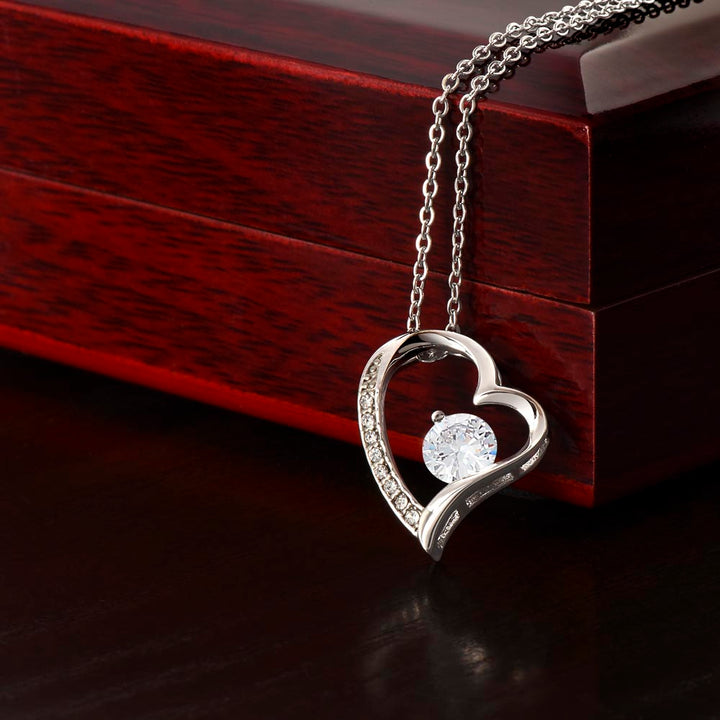 To My Beautiful Girlfriend | It's hard to find words to tell you how much you mean to me - Forever Love Necklace