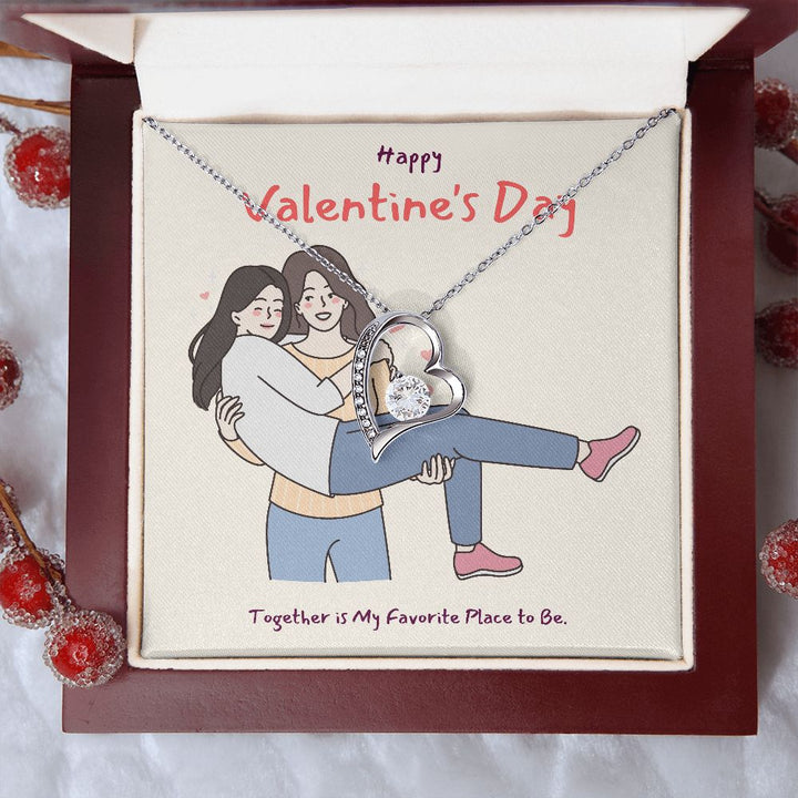 Happy Valentine's | A Love So True LGBTQ for Women - Forever Love Necklace