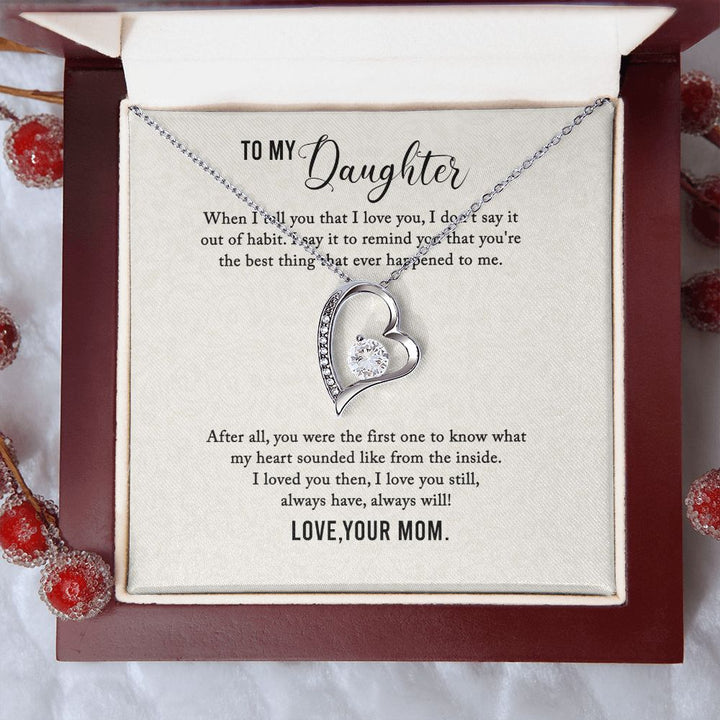 To My Daughter | I Love You My Daughter - Forever Love Necklace