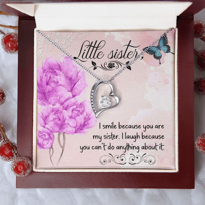 To My Sister | My Little Sister - Forever Love Necklace