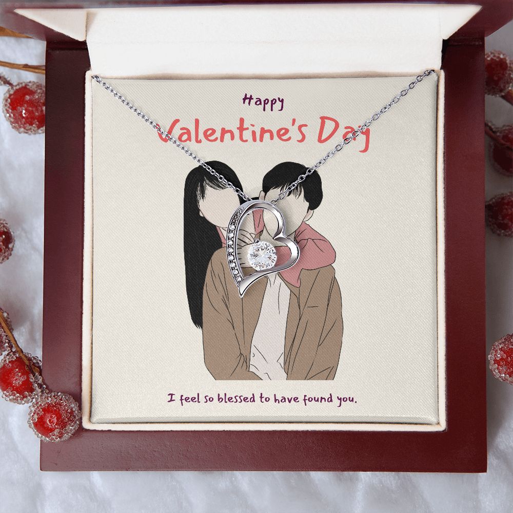 Happy Valentine's Day | I'm So Blessed to Have You in My Life - Forever Love Necklace