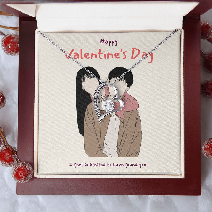 Happy Valentine's Day | I'm So Blessed to Have You in My Life - Forever Love Necklace