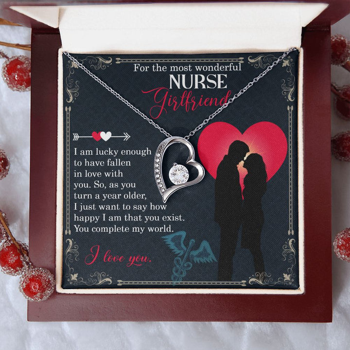 For the most wonderful Nurse Girlfriend | I just want to say how happy I am - Forever Love Necklace