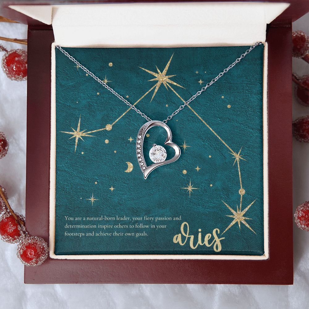 Aries | You are a natural-born leader, your fiery passion and determination inspire others to follow in your footsteps and achieve their own goals. - Forever Love Necklace