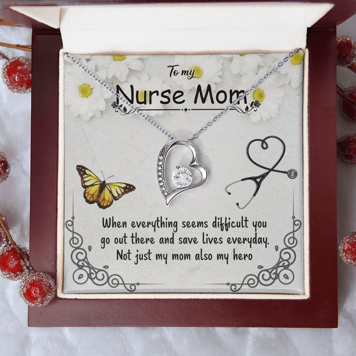 To My Mom | To My Nurse Mom - Forever Love Necklace