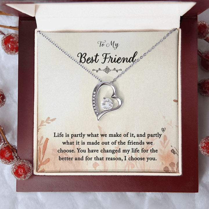 To My Best Friend | You Changed My Life - Forever Love Necklace