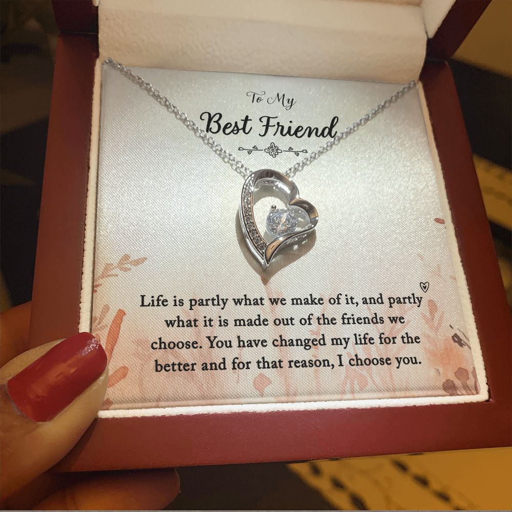 To My Best Friend | You Changed My Life - Forever Love Necklace